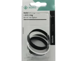 Keildichtung 1 1/2" hart-weich mit harter Oberkante schwarz-weiß