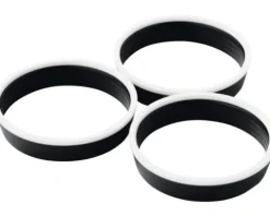 Keildichtung 1 1/2" hart-weich mit harter Oberkante schwarz-weiß