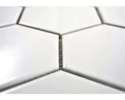 Keramikmosaik HX 100 25,6x29,5 cm weiß