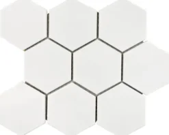 Keramikmosaik HX 100 25,6x29,5 cm weiß
