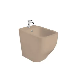 Keramik Stand-Bidet, matt sandbeige | Mozart
