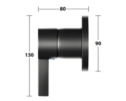 KEUCO Badewannenarmatur Unterputz IXMO schwarz matt 59551379501