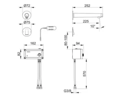 KEUCO Waschtischarmatur Unterputz IXMO chrom 59517011101