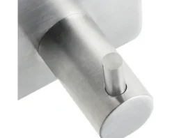 Klebehaken Edelstahl matt 4er Pack mit 3M Klebeband