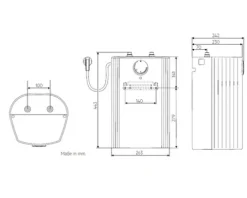 Kleinspeicher AEG HOZ5 Comfort Übertisch 5 Liter
