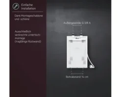 Kleinspeicher AEG KUN 5 U Untertischboiler 5 Liter Niederdruck mit Stecker