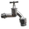 Knebel Auslaufventil matt verchr. 3/4 m.Belüfter