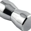 Knopfgriff aus Kunststoff verchromt für Duschabtrennungen mit 6 mm Bohrloch