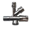Kombi - Eckventil Haubengriff 1/2x10 mm x3/4