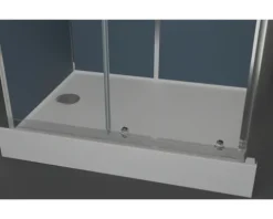 Komplettdusche Aurlane Blue River Rectangle 2,0 80 x 110 x 219 cm silbergrau