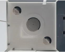 Komplettdusche Aurlane Blue River Square 2,0 90 x 90 x 219 cm silbergrau