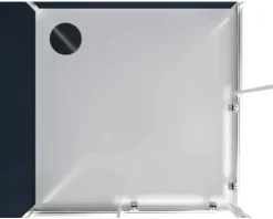 Komplettdusche Aurlane Blue River Square 2,0 90 x 90 x 219 cm silbergrau