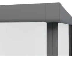 Komplettdusche Aurlane Black zen 80 x 110 x 217 cm anthrazit-matt