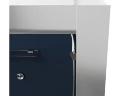 Komplettdusche Aurlane BLUE RIVER 90 x 90 x 215 cm silbergrau