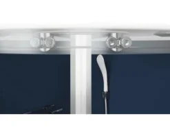 Komplettdusche Aurlane BLUE RIVER 90 x 90 x 215 cm silbergrau