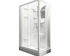 Komplettdusche SCHULTE Malta 80 x 120 x 210 cm alpinweiß