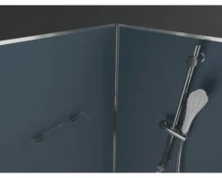 Komplettdusche Aurlane BLUE RIVER 85 x 85 x 195 cm silbergrau
