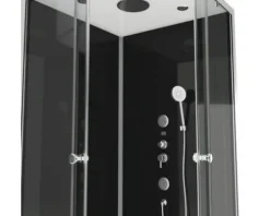 Komplettdusche Aurlane Club 90 x 90 x 215 cm silber-matt