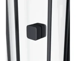 Komplettdusche Aurlane Essential Round 85 x 85 x 197 cm schwarz