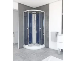 Komplettdusche Aurlane Night Blue 85 x 85 x 220 cm weiß