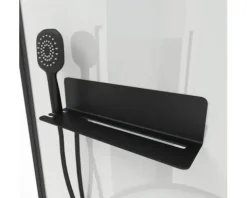 Komplettdusche Aurlane Urban 2 90 x 90 x 215 cm schwarz