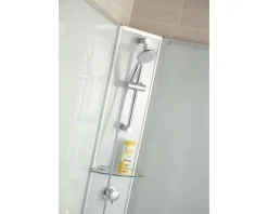 Komplettdusche SCHULTE Ibiza Express Plus Anschlag links 80 x 120 x 204 cm alu-natur