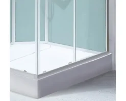 Komplettdusche SCHULTE Korfu Express Plus 89 x 89 x 202 cm lindgrün/alu-natur