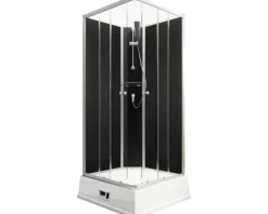 Komplettdusche SCHULTE Korfu 94 x 94 x 215 cm alu-natur