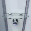 Komplettdusche SCHULTE Korfu 89 x 89 x 202 cm alu-natur