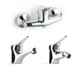 Komplettset für Aufputz - Waschtisch, Bidet, Duscharmatur | Cembra