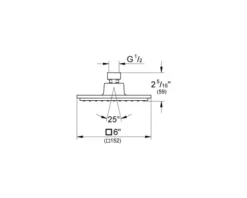 Kopfbrause GROHE Euphoria Cube 152 27705000 15,2x15,2 cm chrom
