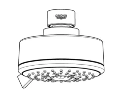 Kopfbrause GROHE Tempesta Cosmopolitan 27591001 Ø 10 cm chrom