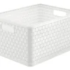 Korb Country DIN A4 28l weiß 43x33x21,5 cm