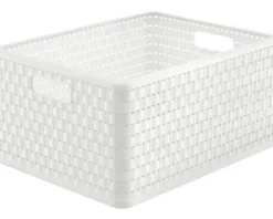 Korb Country DIN A4 28l weiß 43x33x21,5 cm