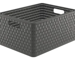 Korb Country DIN A4 28l anthrazit 43x33x21,5 cm