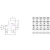 Kugelhahn Mini aus Messing mit rotem Griff, 3/8 AG x 3/8 IG