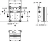 KWC AR Rohbauset, F3, Systembox R3, waschen, Warm- und Kaltwasser