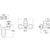 LAUFEN Badewannenarmatur Aufputz LIDA chrom glänzend HF503260100630