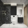 LAUFEN Betätigungsplatte LIDA Platte schwarz matt / Taster schwarz matt H9001257160001