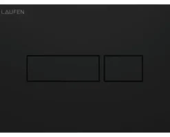 LAUFEN Betätigungsplatte LIDA Platte schwarz matt / Taster schwarz matt H9001257160001