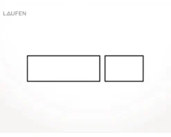 LAUFEN Wand-WC Set LIDA Tiefspüler Spülrandlos weiß glänzend mit WC-Sitz, Vorwandelement und Betätigungsplatte weiß H869LI10000001