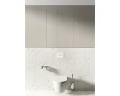 LAUFEN Wand-WC Set LIDA Tiefspüler Spülrandlos weiß glänzend mit WC-Sitz, Vorwandelement und Betätigungsplatte weiß H869LI10000001