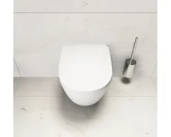 LAUFEN Wand-WC Set LIDA Tiefspüler Spülrandlos weiß glänzend mit WC-Sitz, Vorwandelement und Betätigungsplatte weiß H869LI10000001