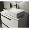 LAUFEN Waschtischplatte LIDA 80,6 x 46 x 2 cm Kompaktmarmor weiß matt