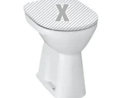 LAUFEN Stand-WC Pro Flachspüler mit Spülrand erhöht weiß glänzend ohne WC-Sitz H8259570000001