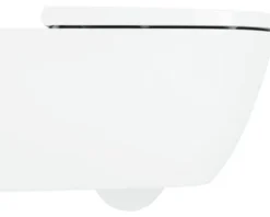 LAUFEN Wand-WC Set LIDA Tiefspüler ohne Spülrand weiß glänzend mit Silent flush Spültechnik und WC-Sitz mit Absenkautomatik sowie leicht abnehmbar H866LI10000001