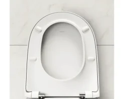 LAUFEN Wand-WC Set LIDA Tiefspüler ohne Spülrand weiß glänzend mit Silent flush Spültechnik und WC-Sitz mit Absenkautomatik sowie leicht abnehmbar H866LI10000001