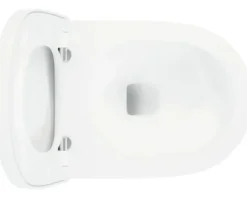 LAUFEN Wand-WC Set LIDA Tiefspüler ohne Spülrand weiß glänzend mit Silent flush Spültechnik und WC-Sitz mit Absenkautomatik sowie leicht abnehmbar H866LI10000001