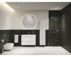 LAUFEN Wand-WC Set LIDA Tiefspüler ohne Spülrand weiß glänzend mit Silent flush Spültechnik und WC-Sitz mit Absenkautomatik sowie leicht abnehmbar H866LI10000001
