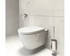 LAUFEN Wand-WC Set LIDA Tiefspüler ohne Spülrand weiß glänzend mit Silent flush Spültechnik und WC-Sitz mit Absenkautomatik sowie leicht abnehmbar H866LI10000001